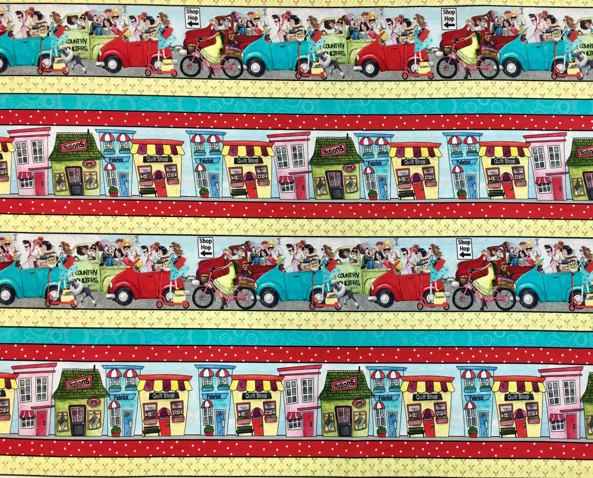 Desiree Designs - It's a Shop Hop Border Print - 27553-X