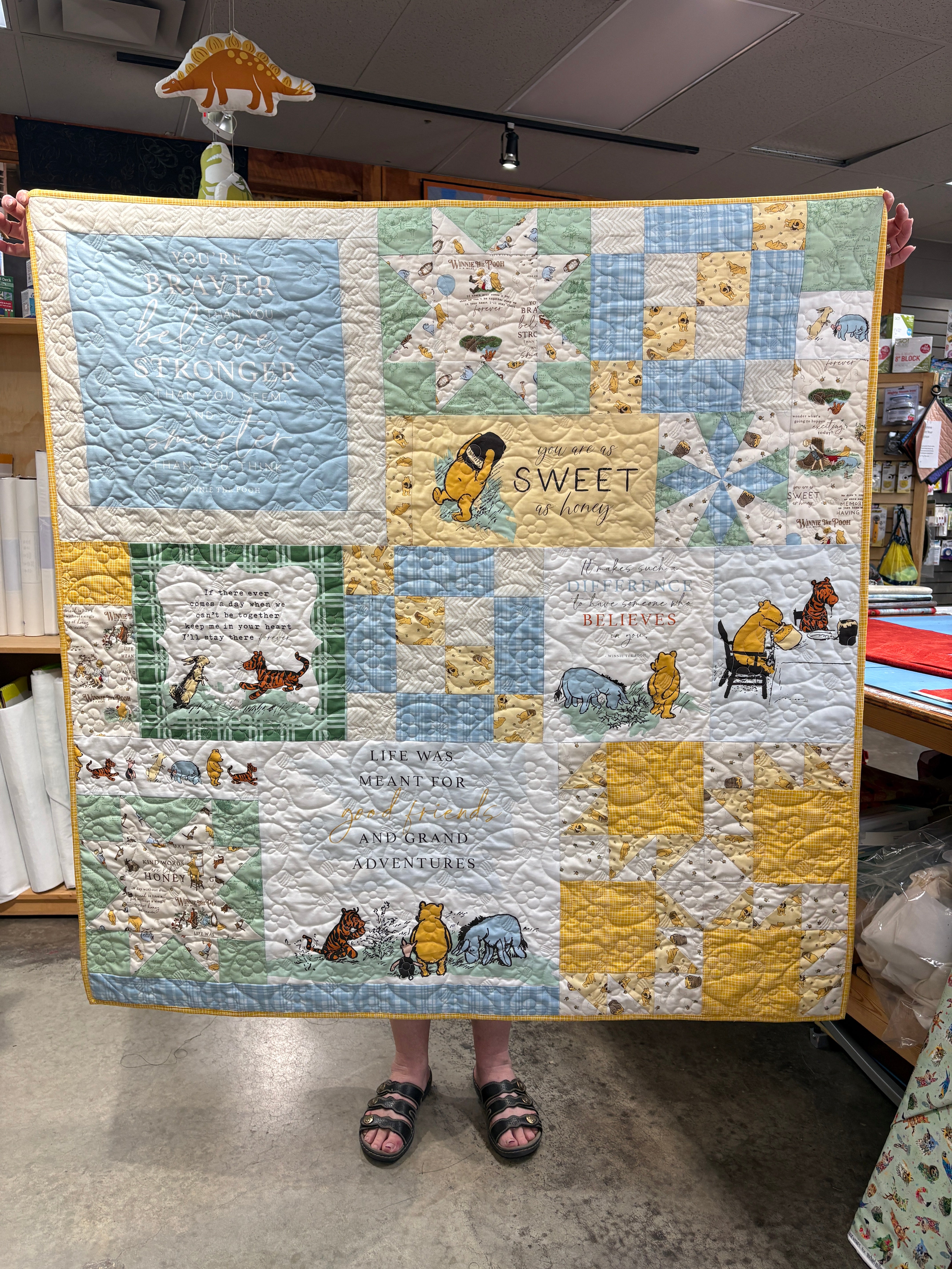 Winnie the Pooh Quilt Sample