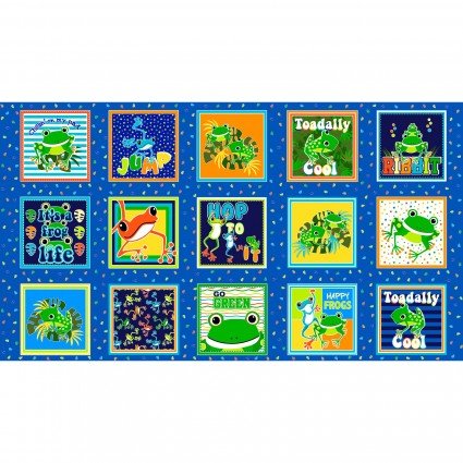 Benartex - Toadally Cool - Glow in the Dark Panel