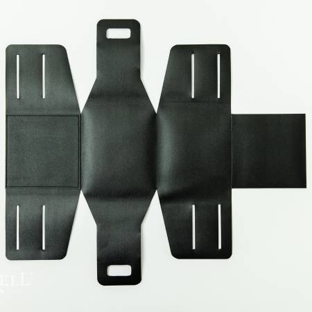 Kimberbell Folding Storage Tote Blank Black Leather