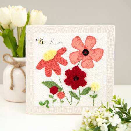 Kimberbell - Punch Needle Embroidery Kit - In Bloom 10in Frame - KPNK1000