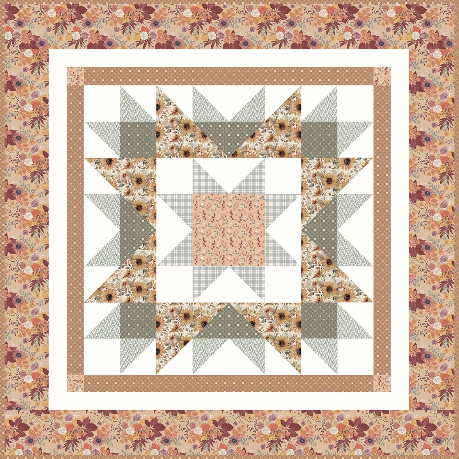 Riley Blake - Evening on the Prairie Evening Star Table Topper Kit