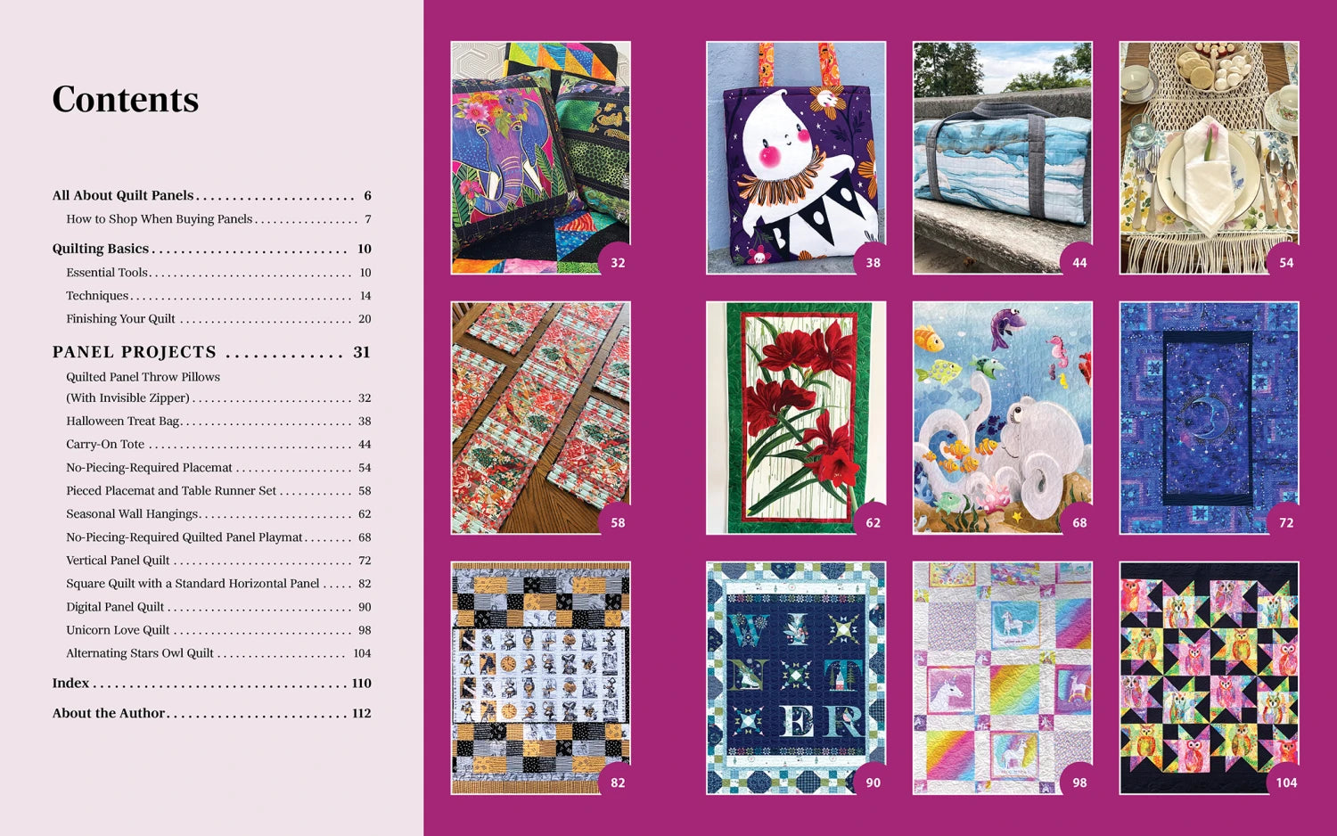 The Panel Quilting Workshop Book