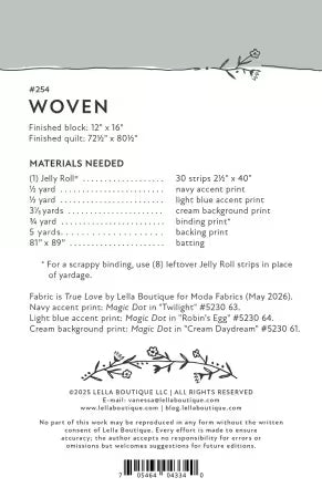 Lella Boutique - Woven Quilt Pattern - LB254