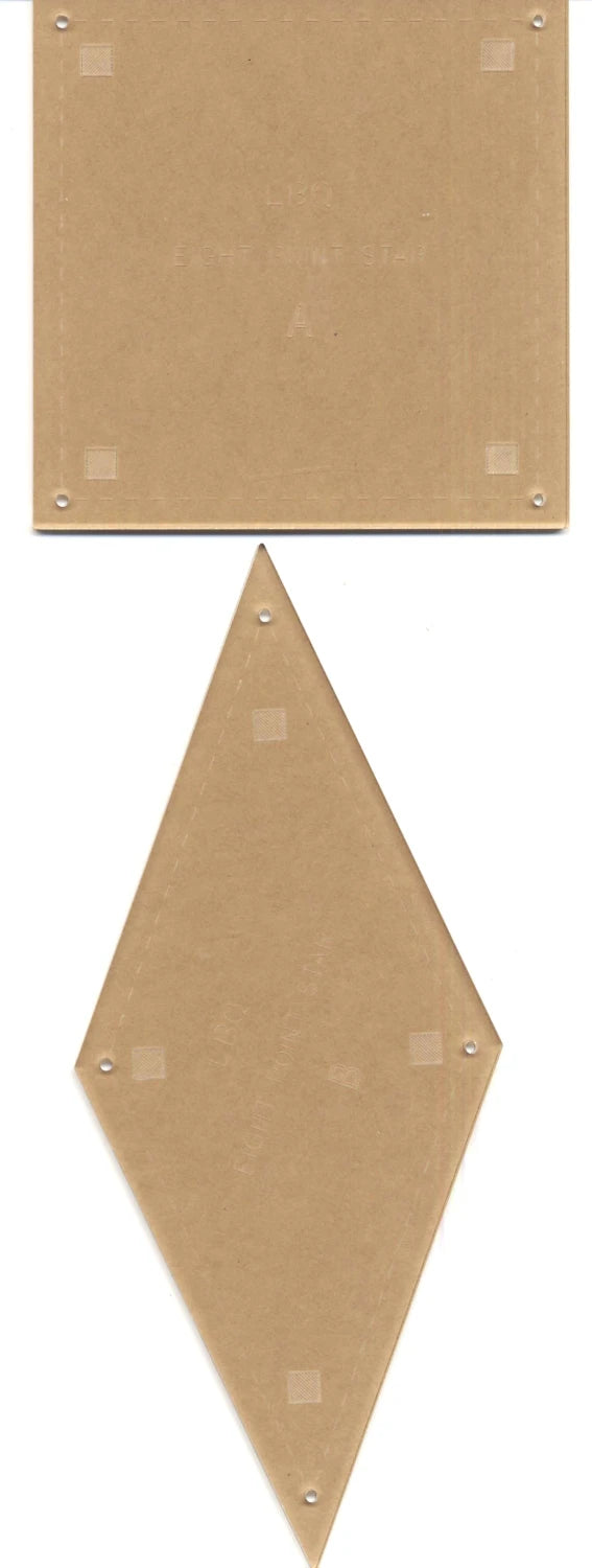 Eldon Pattern Templates from Laundry Basket Quilts - 2 pc