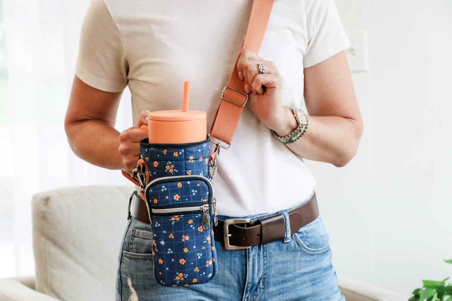 Sallie Tomato - Casablanca Waterbottle/Cell Phone Carrier Pattern