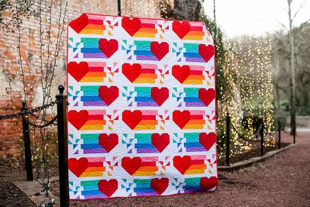 Confetti Hearts Quilt Pattern