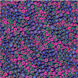 Oasis Fabrics - Night Bloom  - Flower Dots -  Black Fabric  59-5511