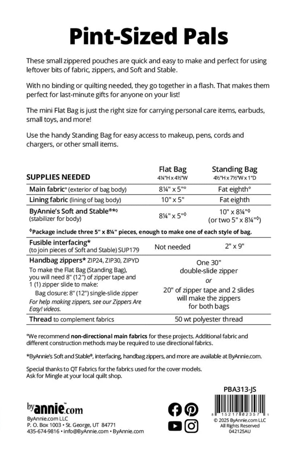 Pint-Size Pals Pattern From By Annie