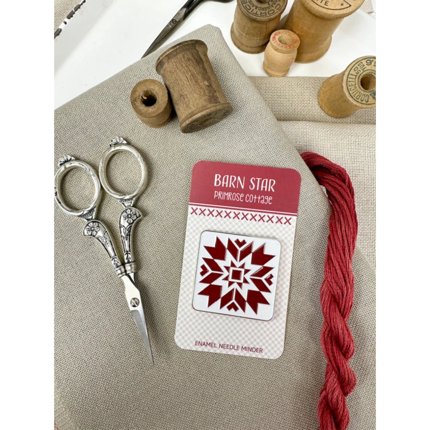 Primrose Cottage Barn Star Needle Minder