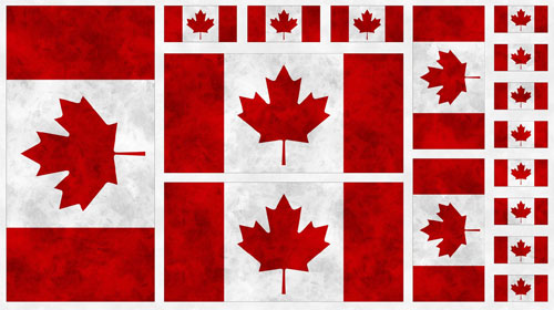 Canadianisms Canada Flag Panel