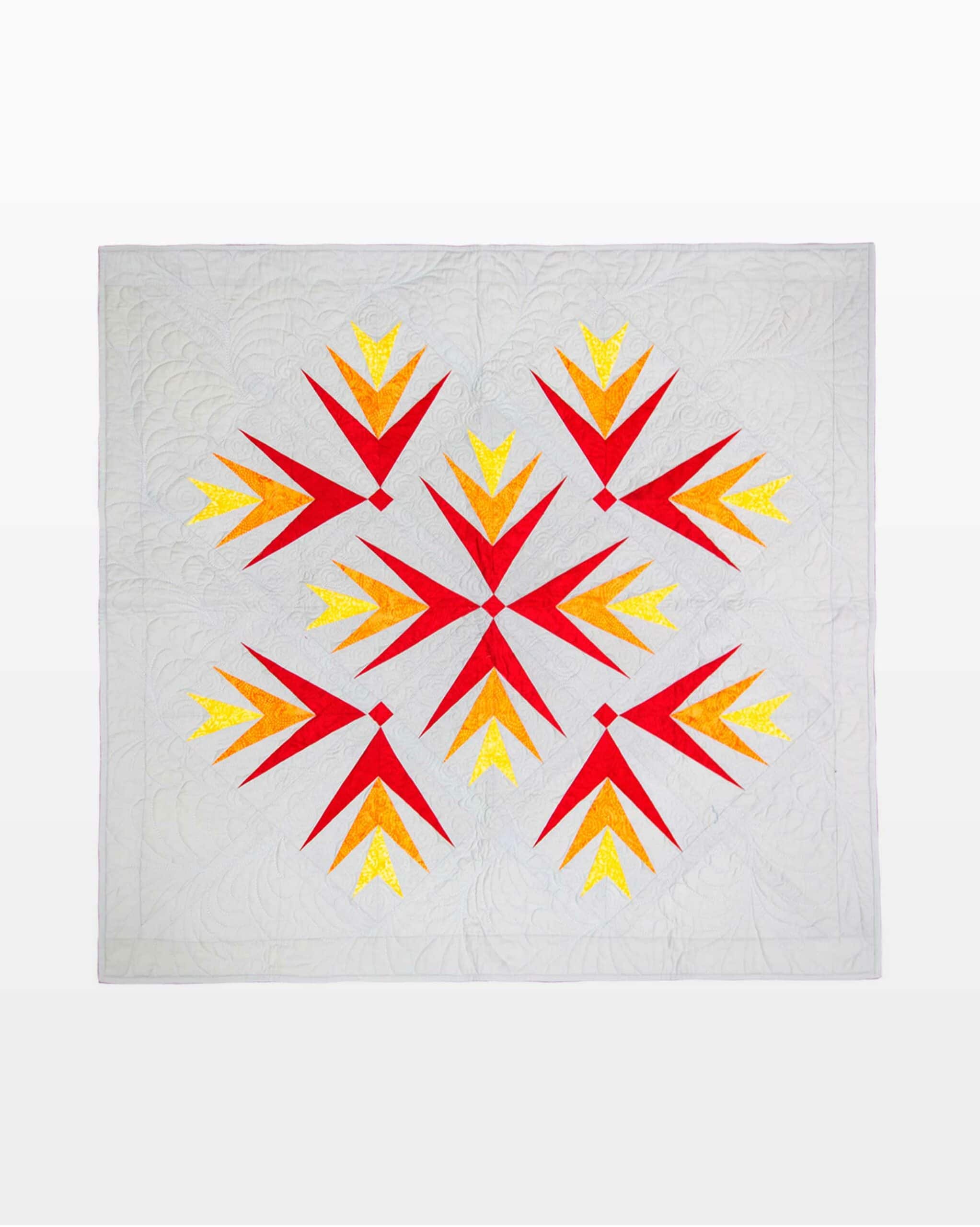 GO! Palm Fire Throw Quilt