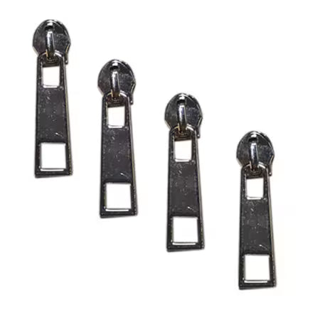 Decorating Diva - Silver Zipper Pulls, Pack of 4