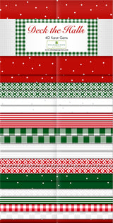 Wilmington Prints - Deck The Halls 40 Karat Gems - 40 strips Jelly Roll