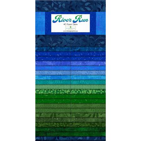 Wilmington Prints - River Run - 40 strips Jelly Roll