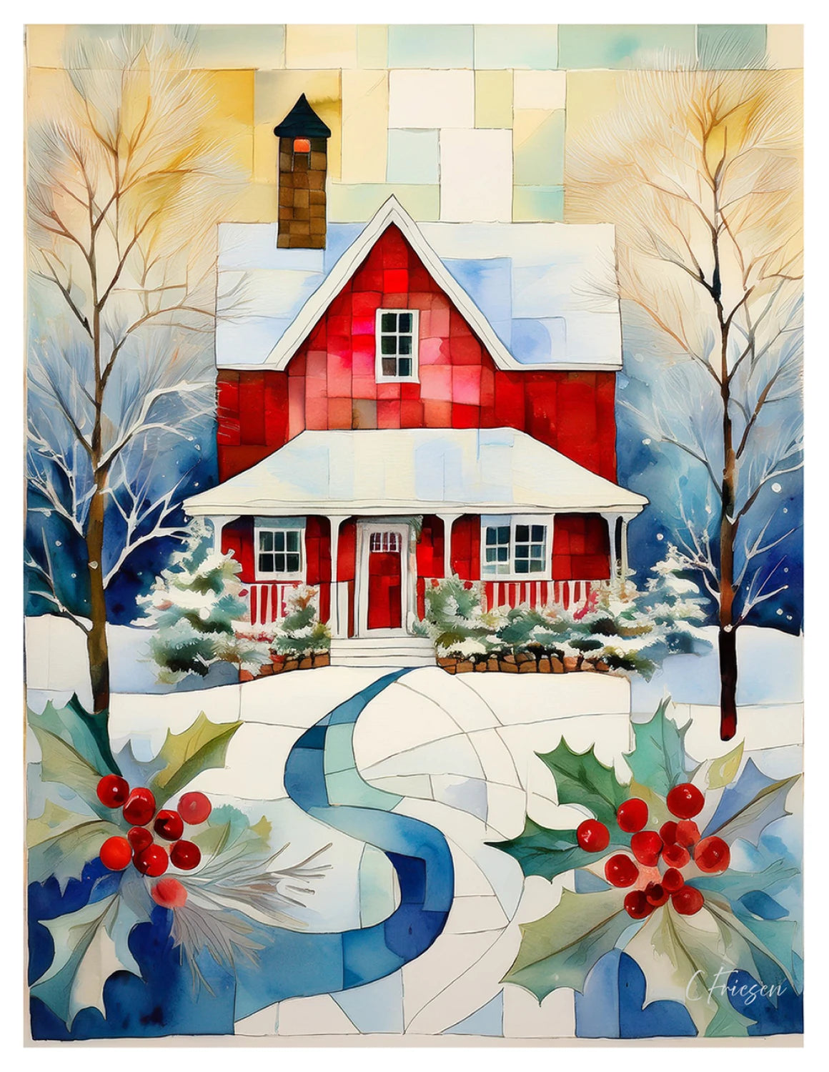 Front Porch Welcome Card