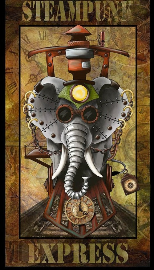 Quilting Treasures - Steampunk Express panel