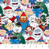 Rudolph the Red Nosed Reideer - Northcott Fabrics - Characters Multi - RD1000-10
