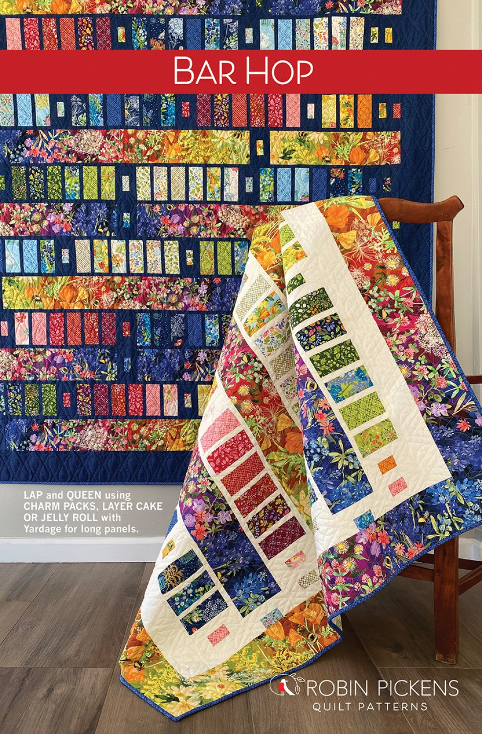 Bar Hop Quilt Pattern by Robin Pickens