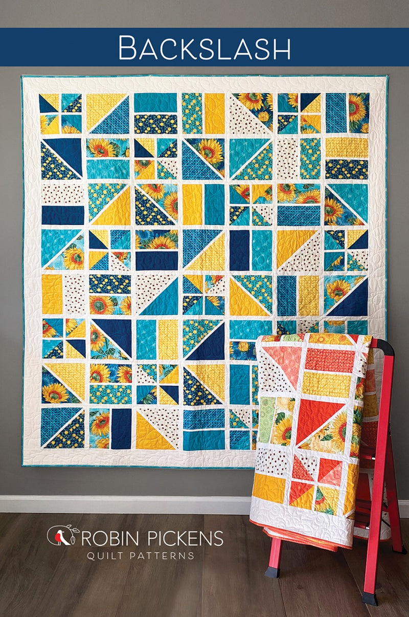 Backslash Quilt Pattern by Robin Pickens