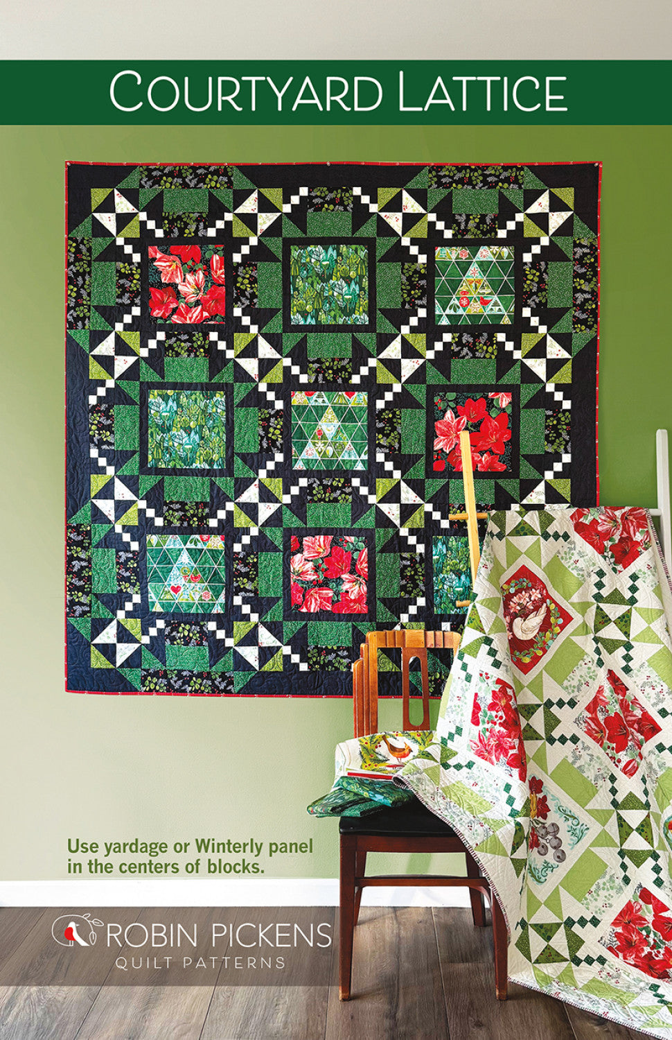 Courtyard Lattice Quilt Pattern by Robin Pickens