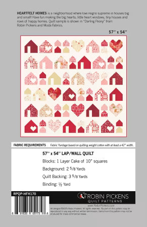 Heartfelt Homes Pattern by Robin Pickens