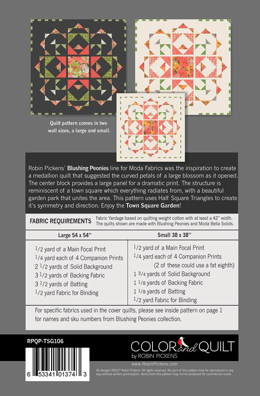 Town Square Garden Quilt Kit - Robin Pickens