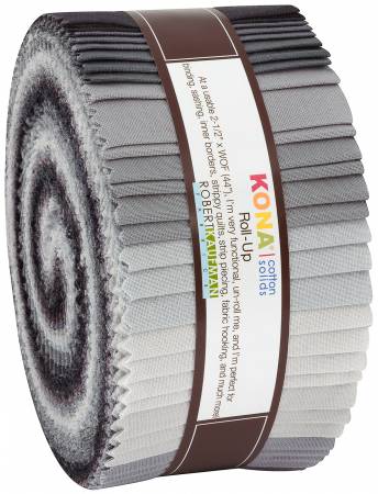 Kona Cotton Stormy Skies 2.5" Strips, Jelly Roll (40pc)