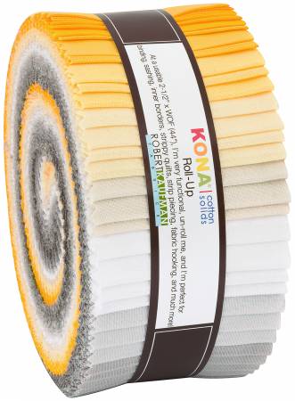 Kona Cotton Sunny Side Up 2.5" Strips, Jelly Roll (40pc)