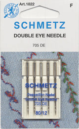 SCHMETZ #1822 Double Eye Topstitch Machine Needle Size 12/80 - 5 Pieces