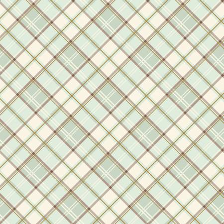 Riley Blake - Shades Of Autumn - Plaid Tea Green w/Sparkle - SC13476R-TEAGREEN