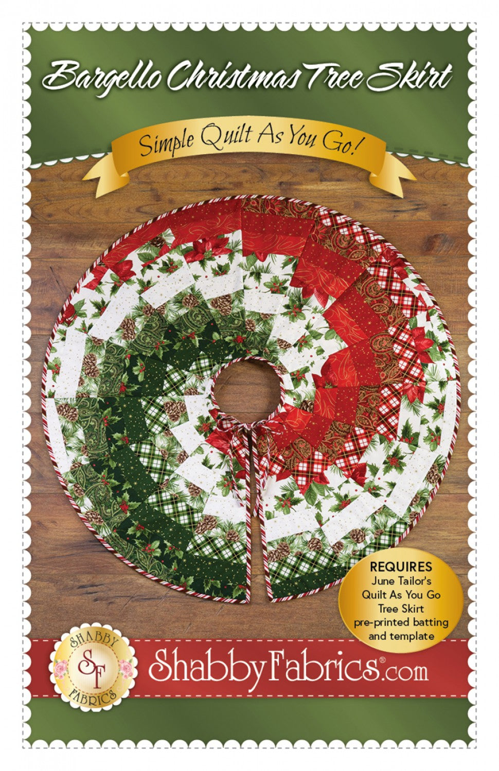 Bargello Christmas Tree Skirt Batting/Pattern Kit