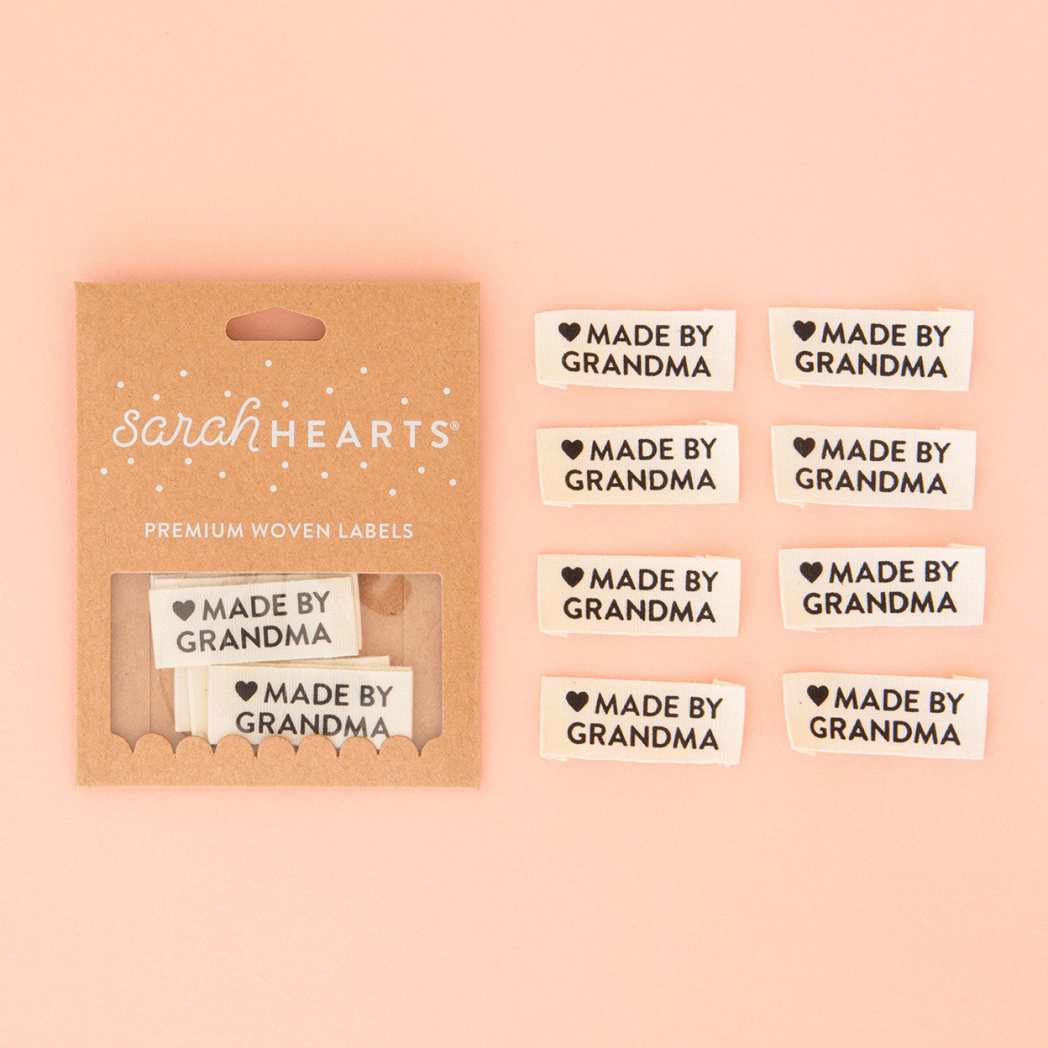 "Made by Grandma" Organic Cotton Quilt Labels