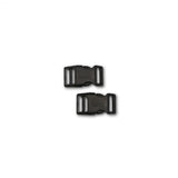 Sallie Tomato Side-Release Buckle 1" Black Plastic 2pk