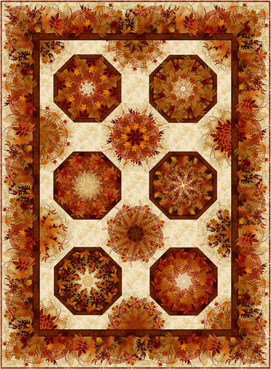 Jason Yenter - Reflections of Autumn II - Kaleidoscope Quilt Pattern - RA2KPATT