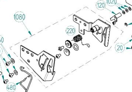 Bernina - Q Series Thread Guide Assembled - 034476.71.01