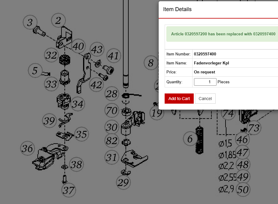 Bernina 8 Series Thread Presenter 032059.73.00