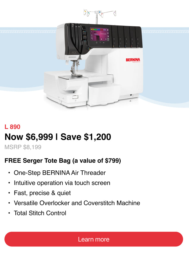 BERNINA L890 Airlock Serger & Coverstitch Machine