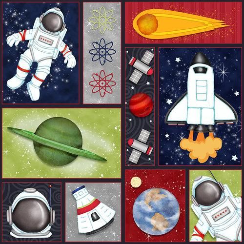 Space Walk by Shelly Comiskey - Space Walk Multi Colour Patch