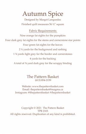 The Pattern Basket - Autumn Spice