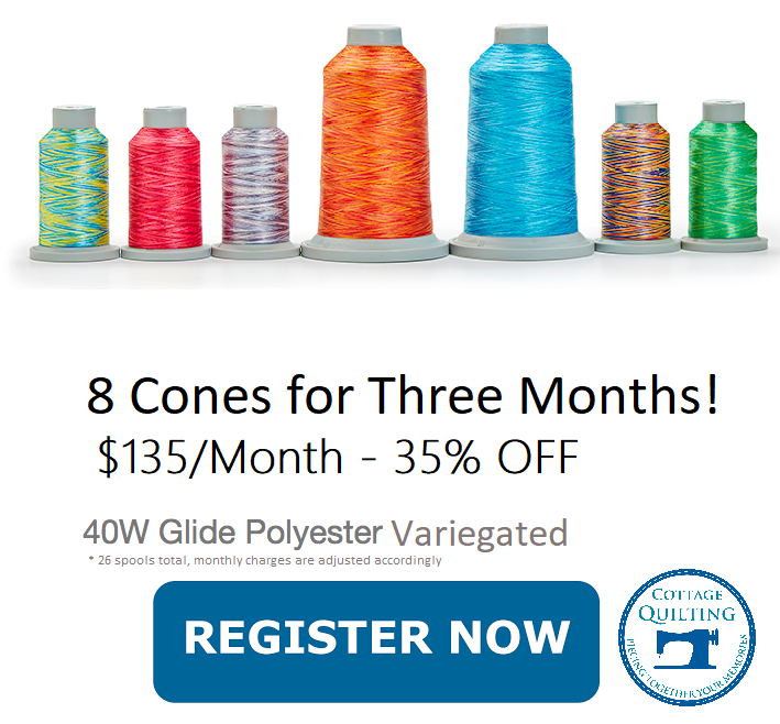 Thread of the Month Glide (8 Spools) Variegated