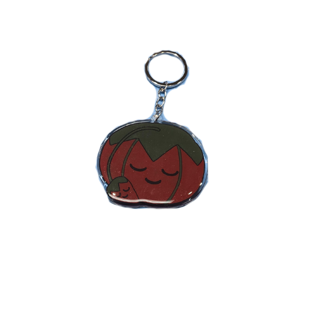 Tomato Pin Cushion Key Chain