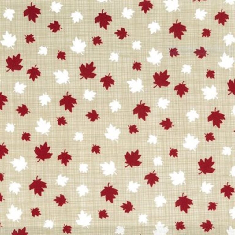 True North2 by Kate and Birdie Paper 13212 – 15 Linen Maple Leaves