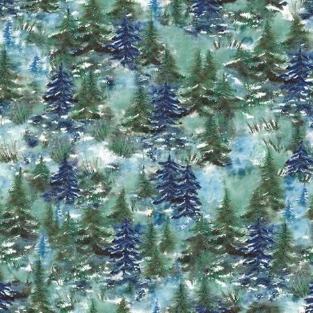 Cabin In The Woods - Hoffman Fabrics - Forest