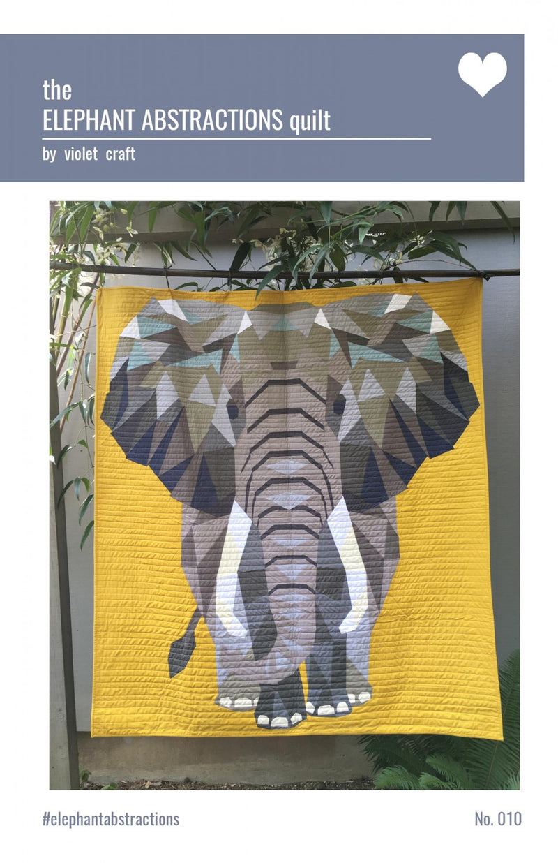 Elephant Abstractions Quilt - Foundation Paper Piecing Pattern