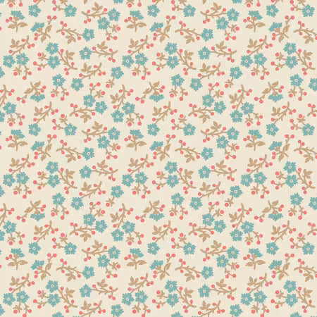 Riley Blake - Baked with Love - 108in Wide Back - Floral Cream