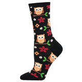 Quilt Socks - Night Owl Black