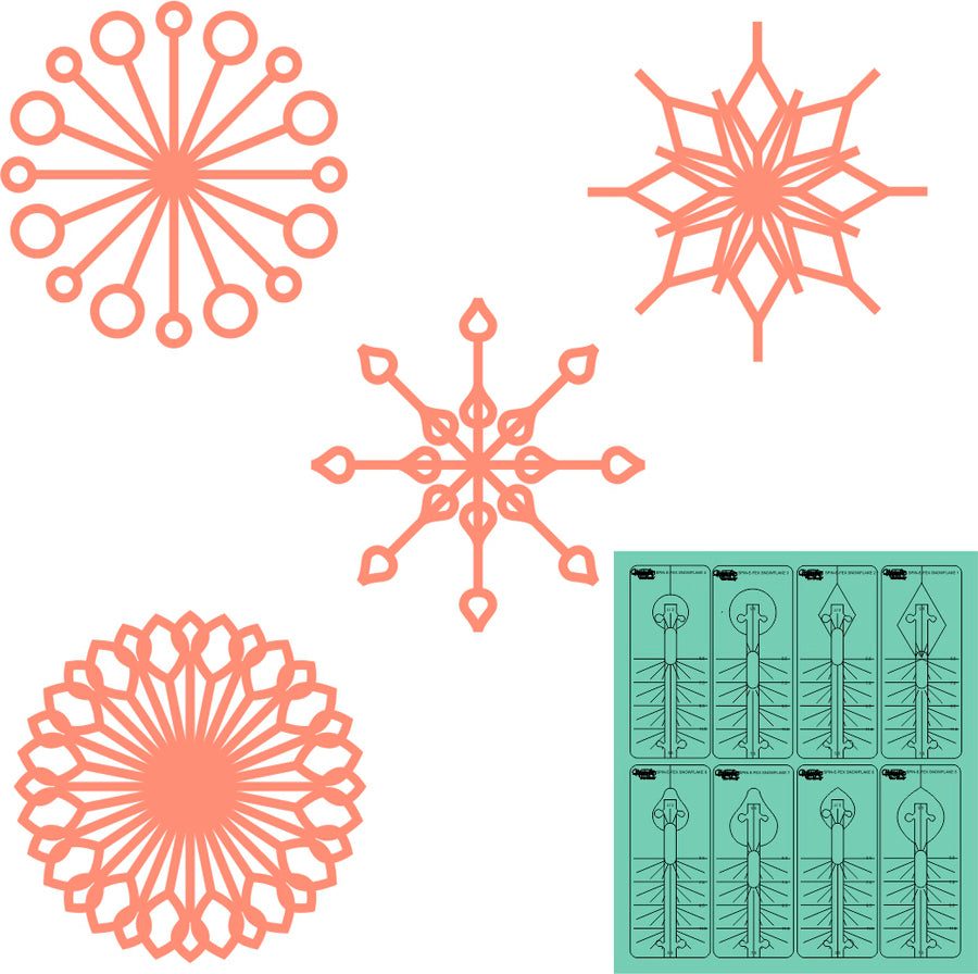 Westalee Spin-E-Fex Snowflake 2pc Template Set