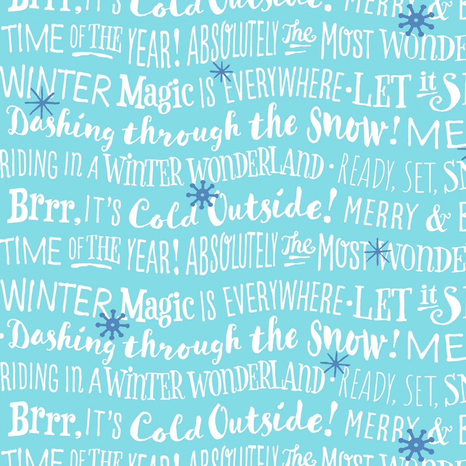 Wheeling Winter Wonderland - Wavy Text