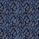 Hoffman - Midnight Perch - Midnight Silver Leaves - X7799H-128S